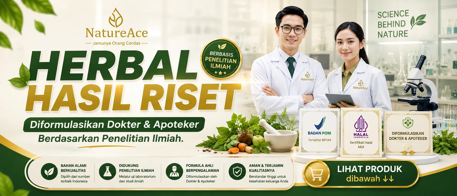 Banner Herbal Hasil Riset