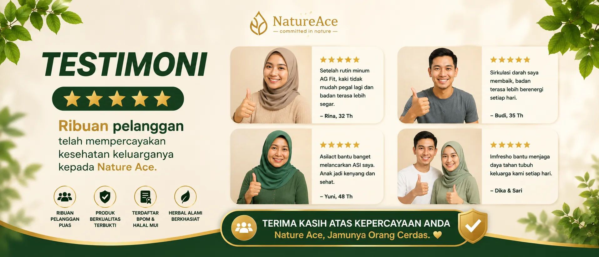 Testimoni pelanggan