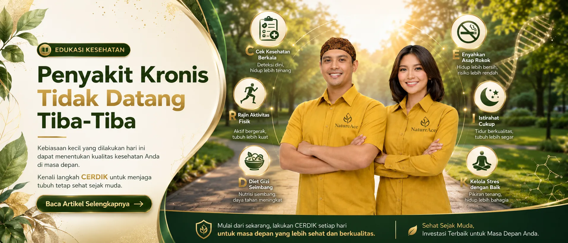 Tips CERDIK untuk Kurangi Risiko Penyakit Kronis Sejak Muda